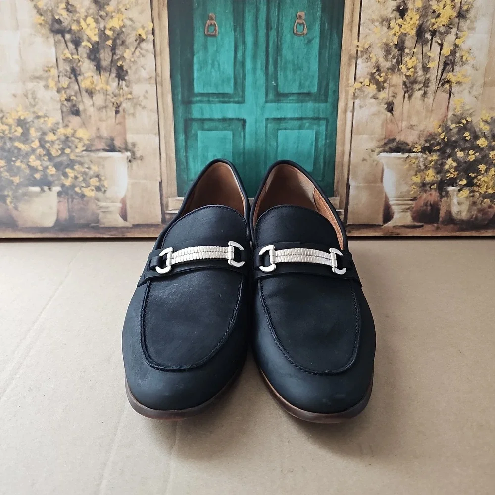 Aldo Blue Nubuck Suede Horse Bit Loafer US Men's 12 Slip On Shoes